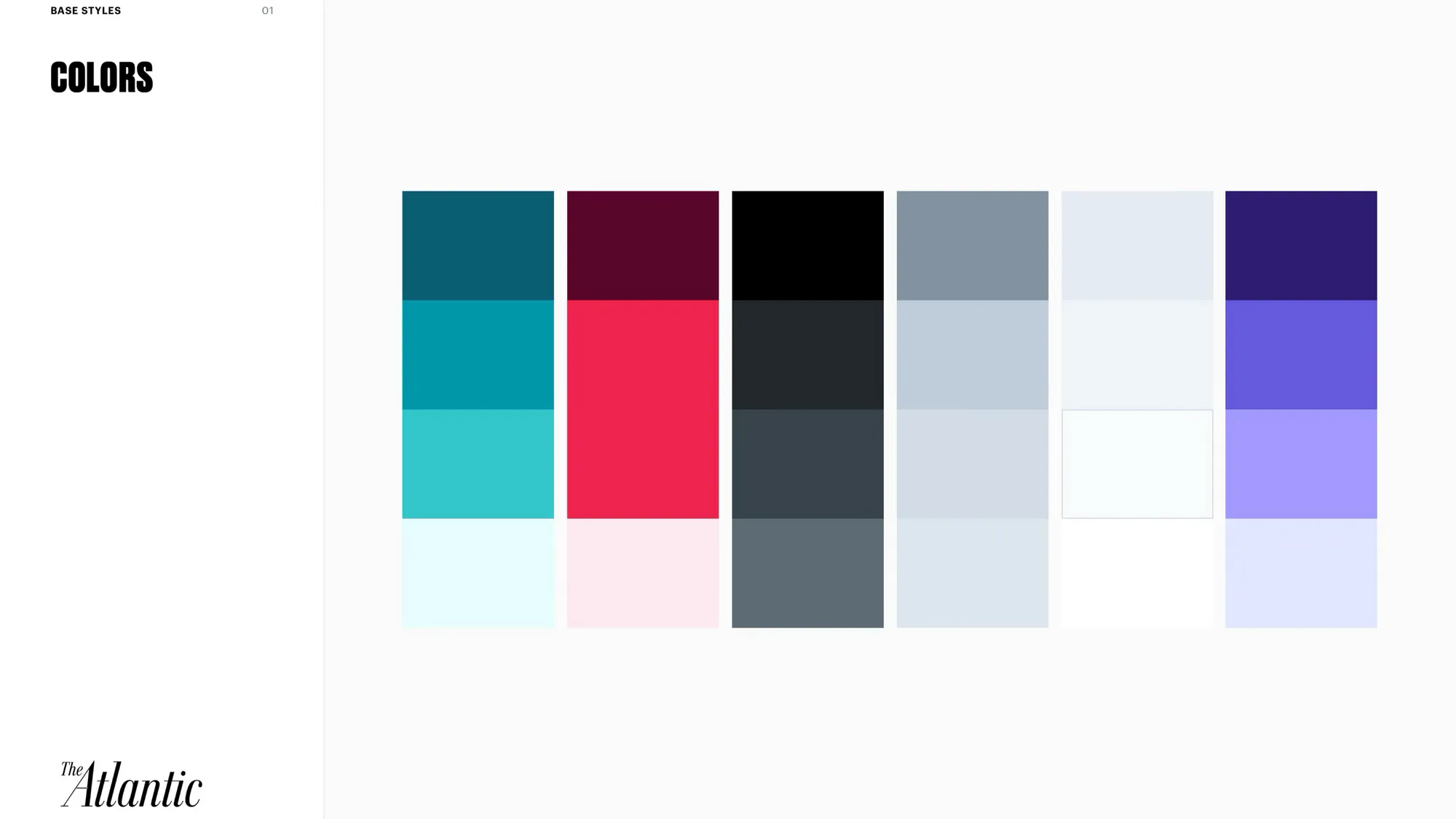 Design system base styles: color palette