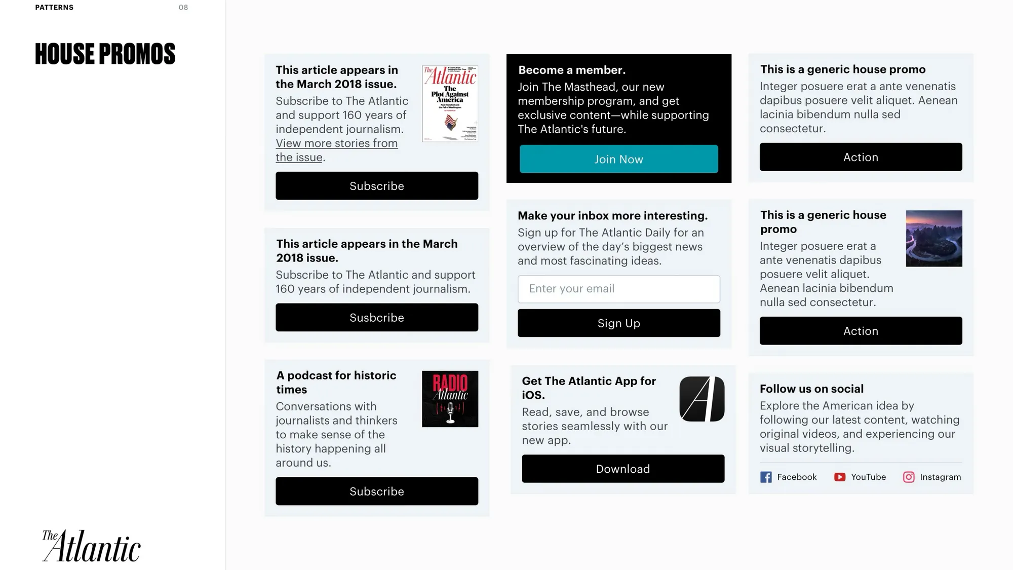 Design system patterns: house promo modules